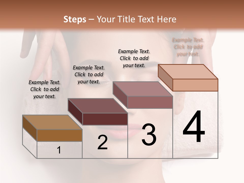 Female Lips Massaging PowerPoint Template
