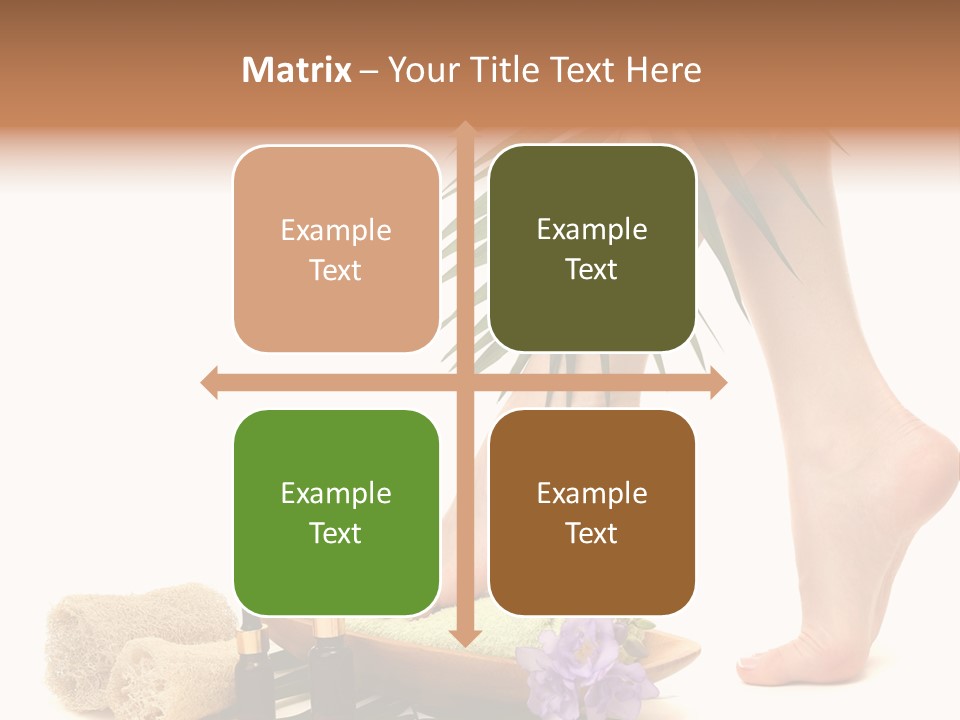 Femininity Flower Leisure PowerPoint Template