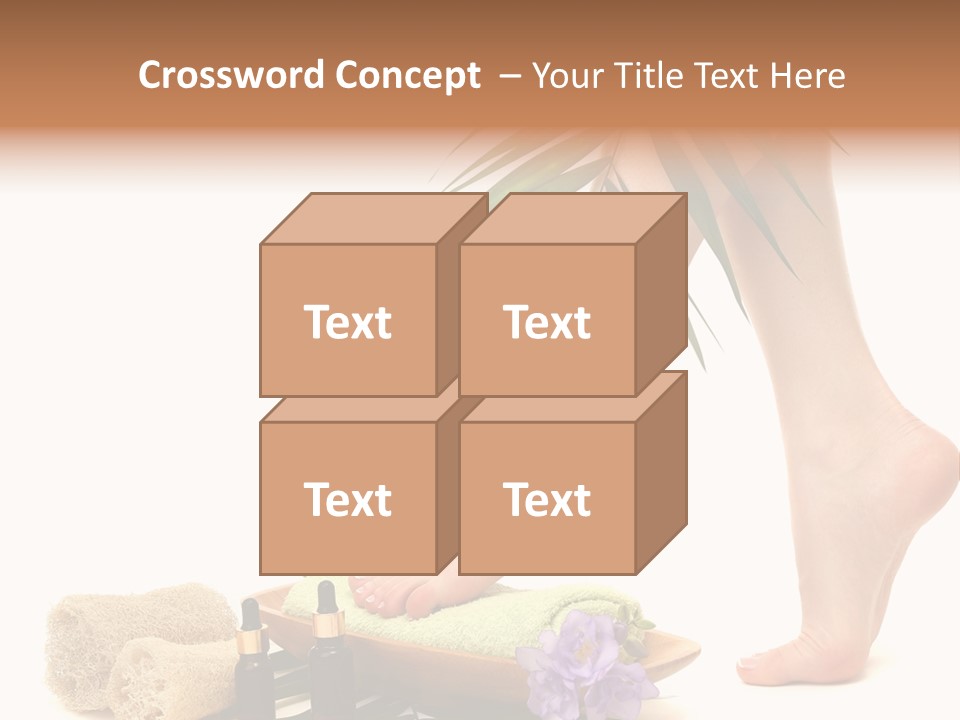 Femininity Flower Leisure PowerPoint Template
