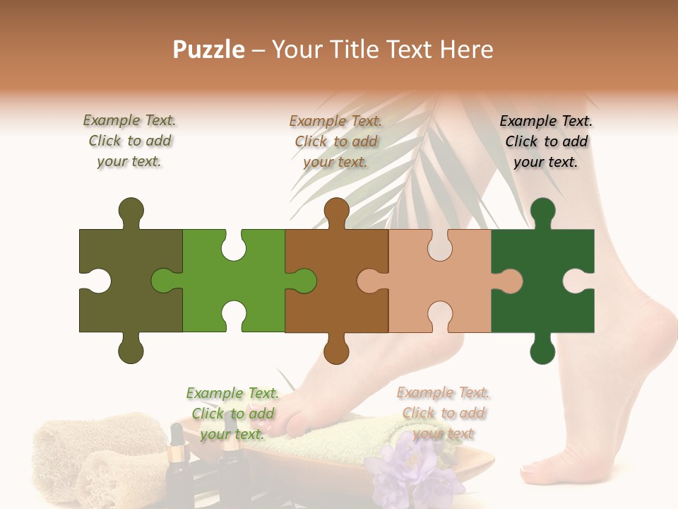 Femininity Flower Leisure PowerPoint Template