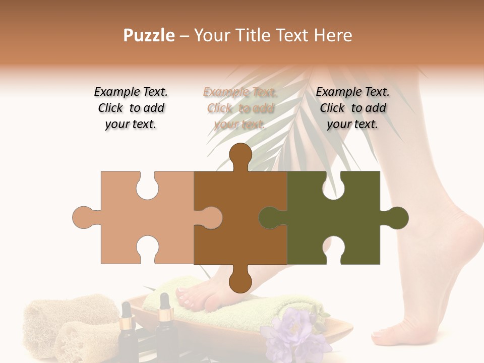 Femininity Flower Leisure PowerPoint Template