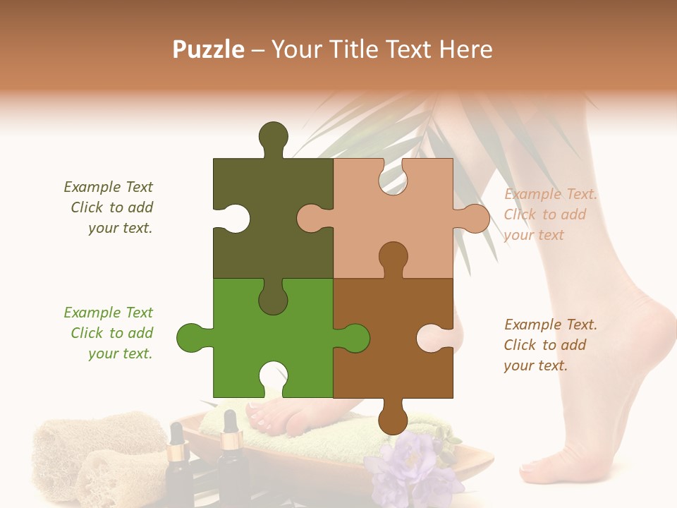 Femininity Flower Leisure PowerPoint Template