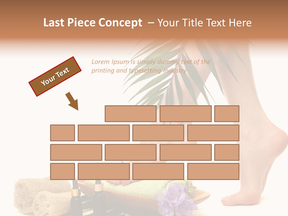 Femininity Flower Leisure PowerPoint Template