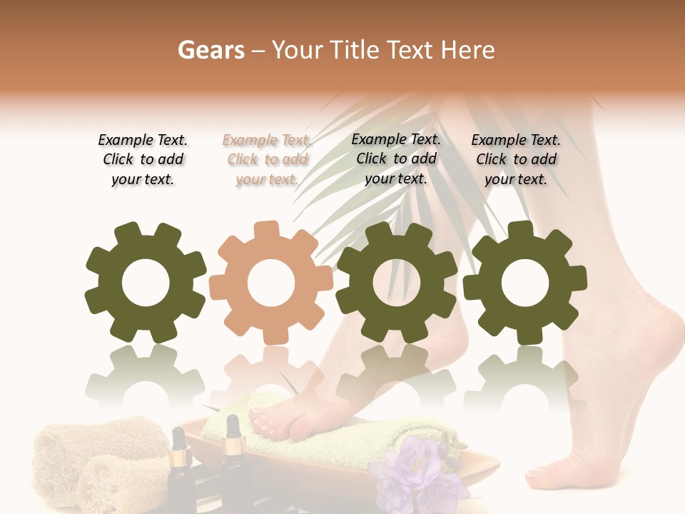 Femininity Flower Leisure PowerPoint Template