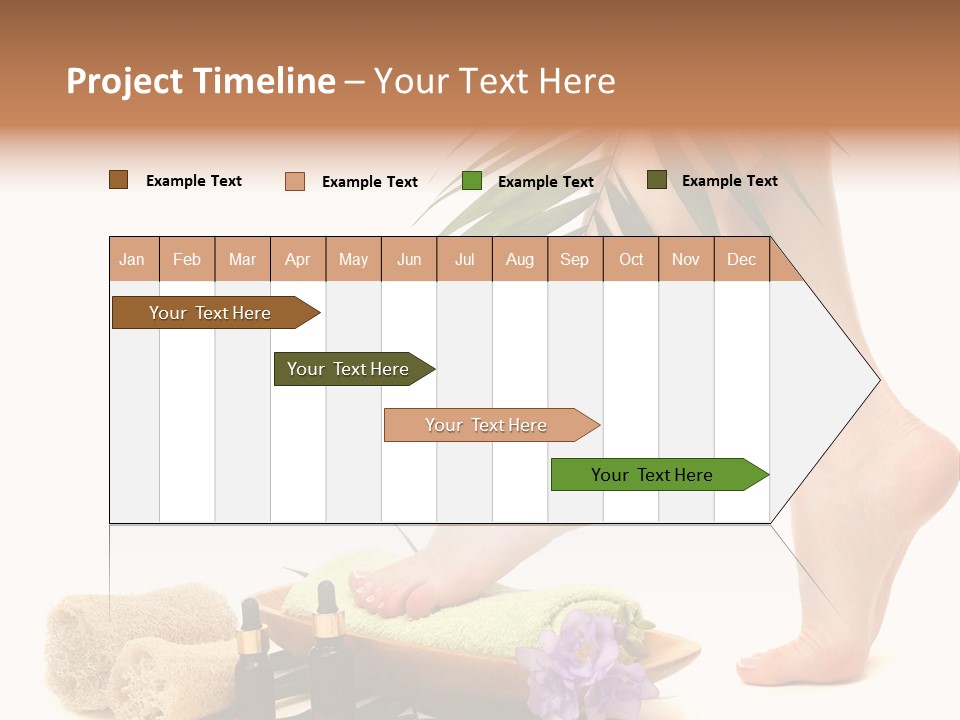 Femininity Flower Leisure PowerPoint Template