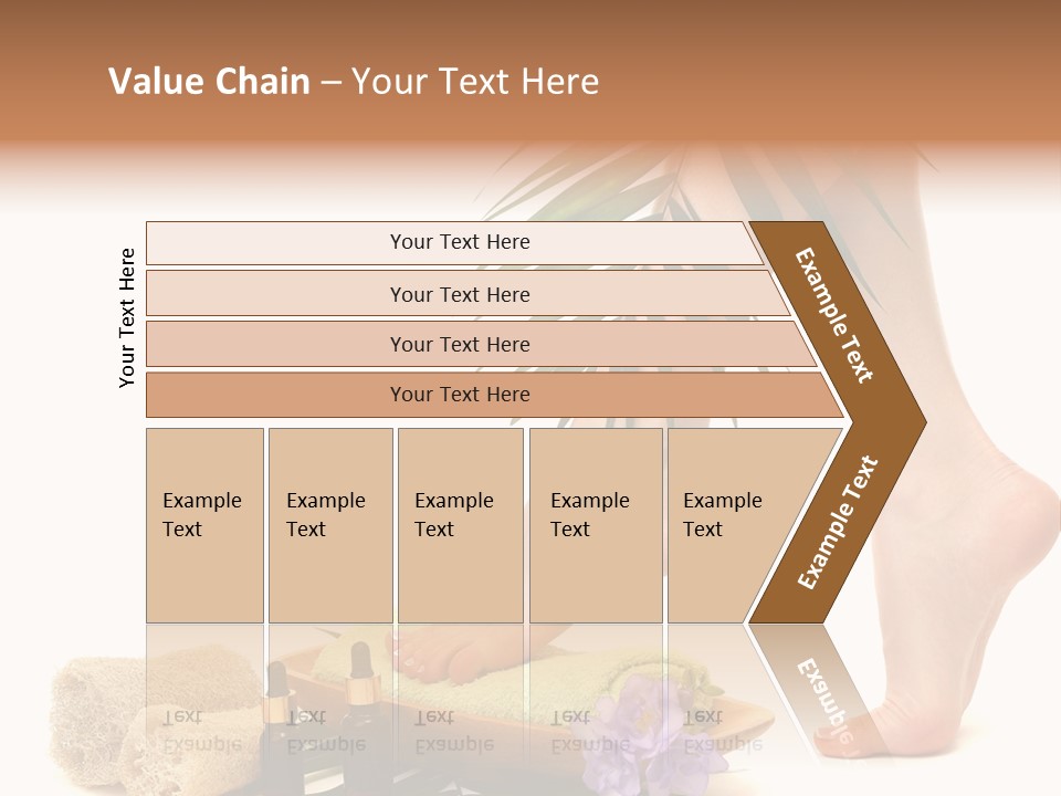 Femininity Flower Leisure PowerPoint Template