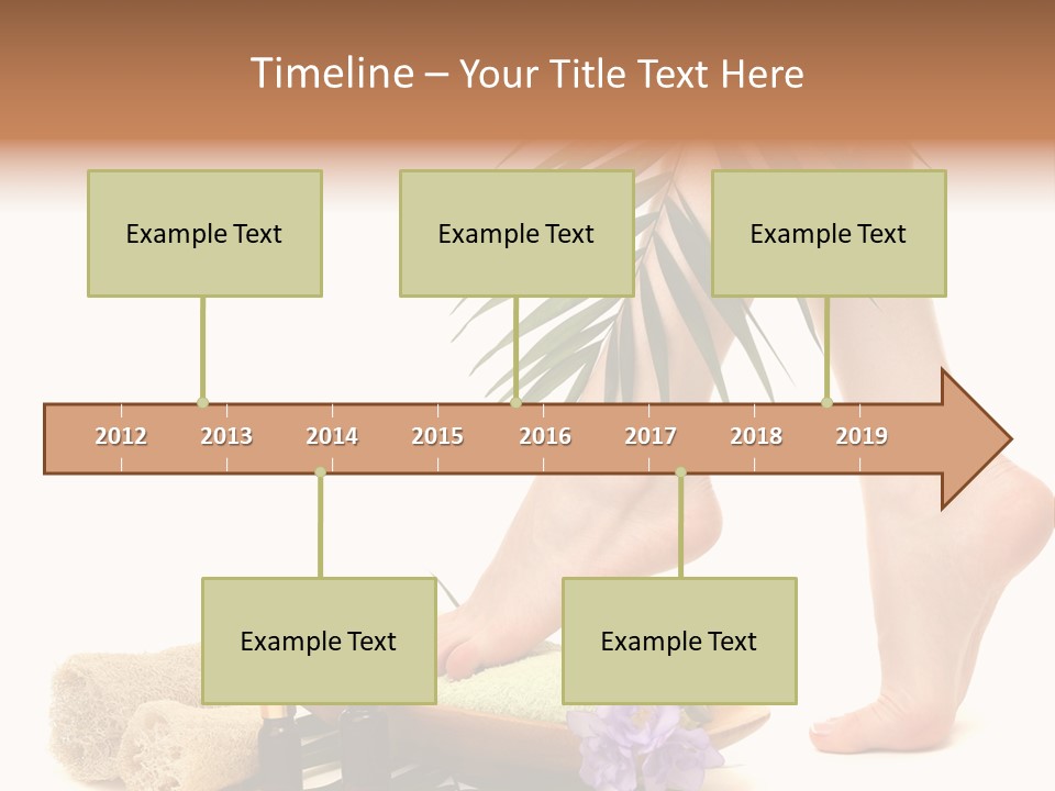 Femininity Flower Leisure PowerPoint Template