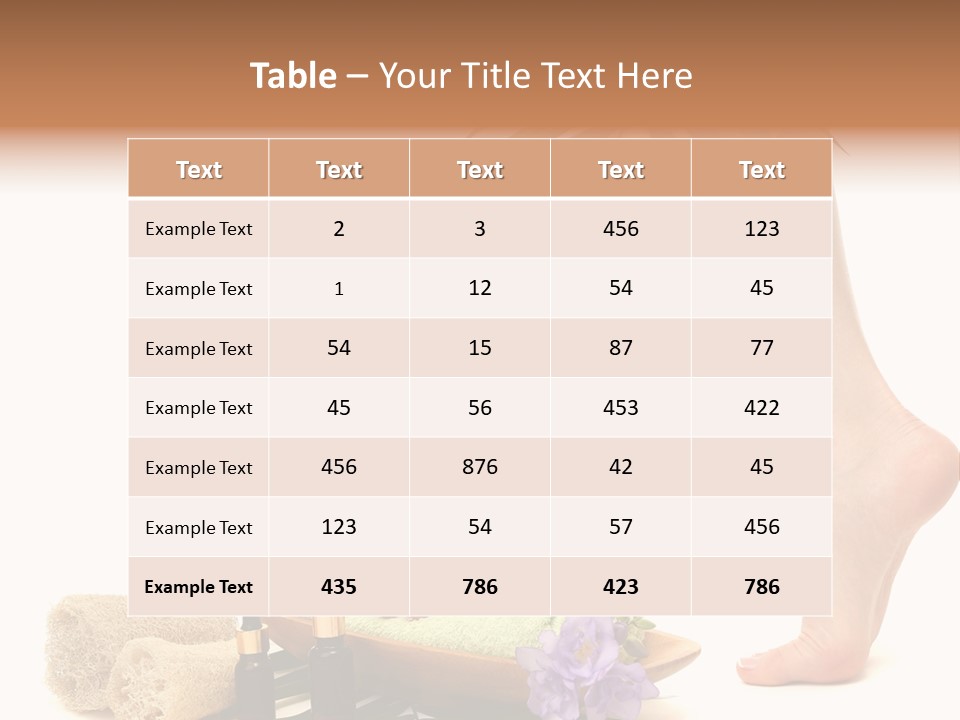 Femininity Flower Leisure PowerPoint Template