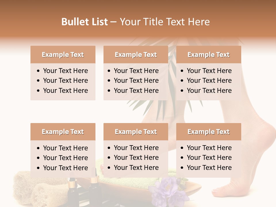 Femininity Flower Leisure PowerPoint Template