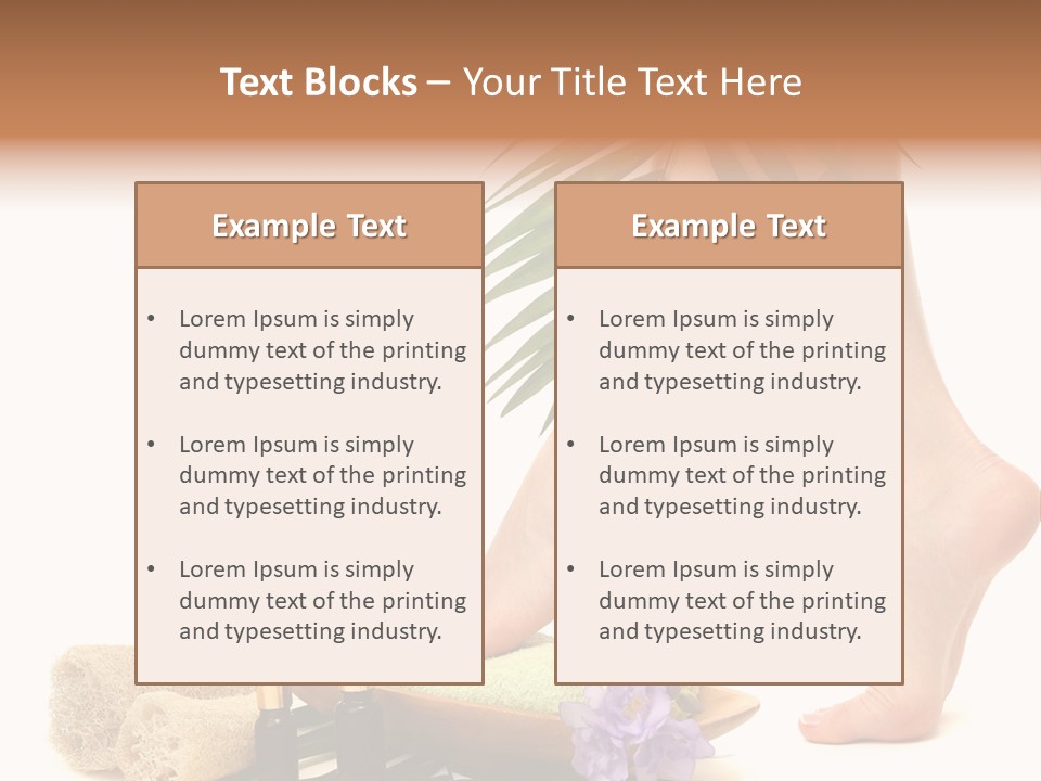 Femininity Flower Leisure PowerPoint Template