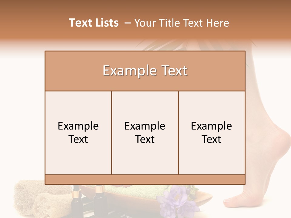 Femininity Flower Leisure PowerPoint Template