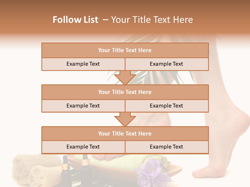 Femininity Flower Leisure PowerPoint Template