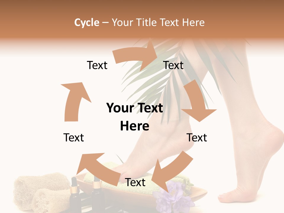 Femininity Flower Leisure PowerPoint Template