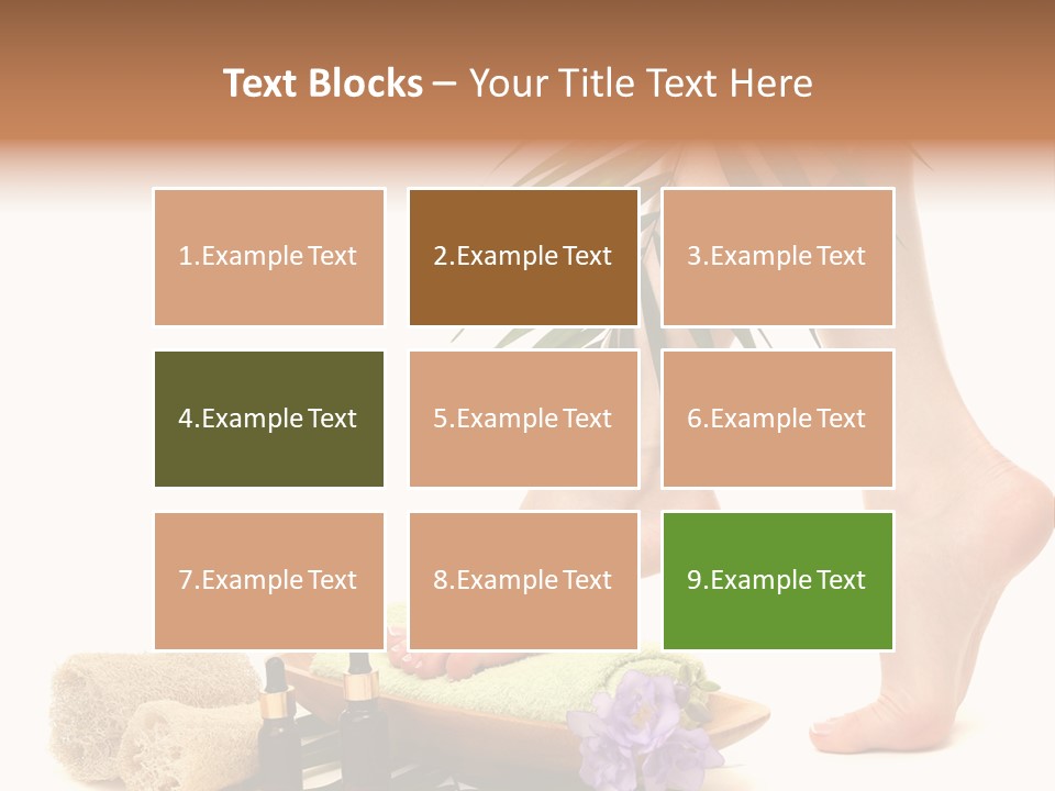 Femininity Flower Leisure PowerPoint Template