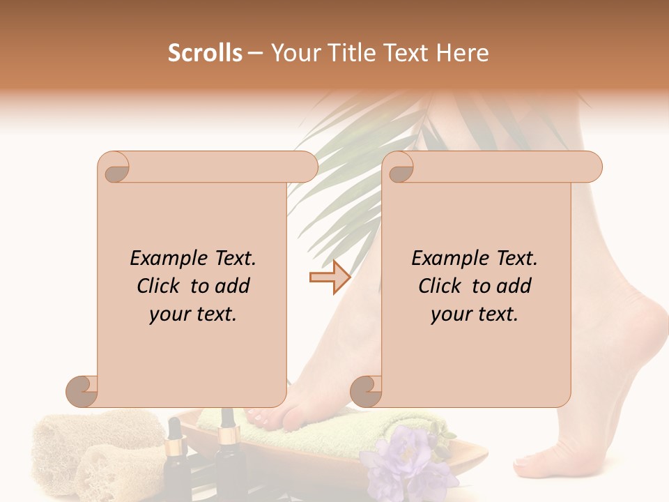 Femininity Flower Leisure PowerPoint Template
