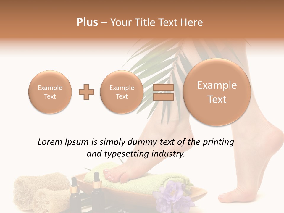 Femininity Flower Leisure PowerPoint Template