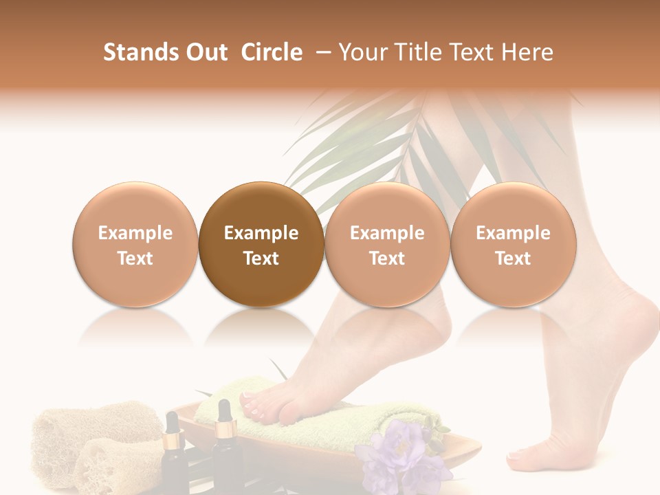 Femininity Flower Leisure PowerPoint Template