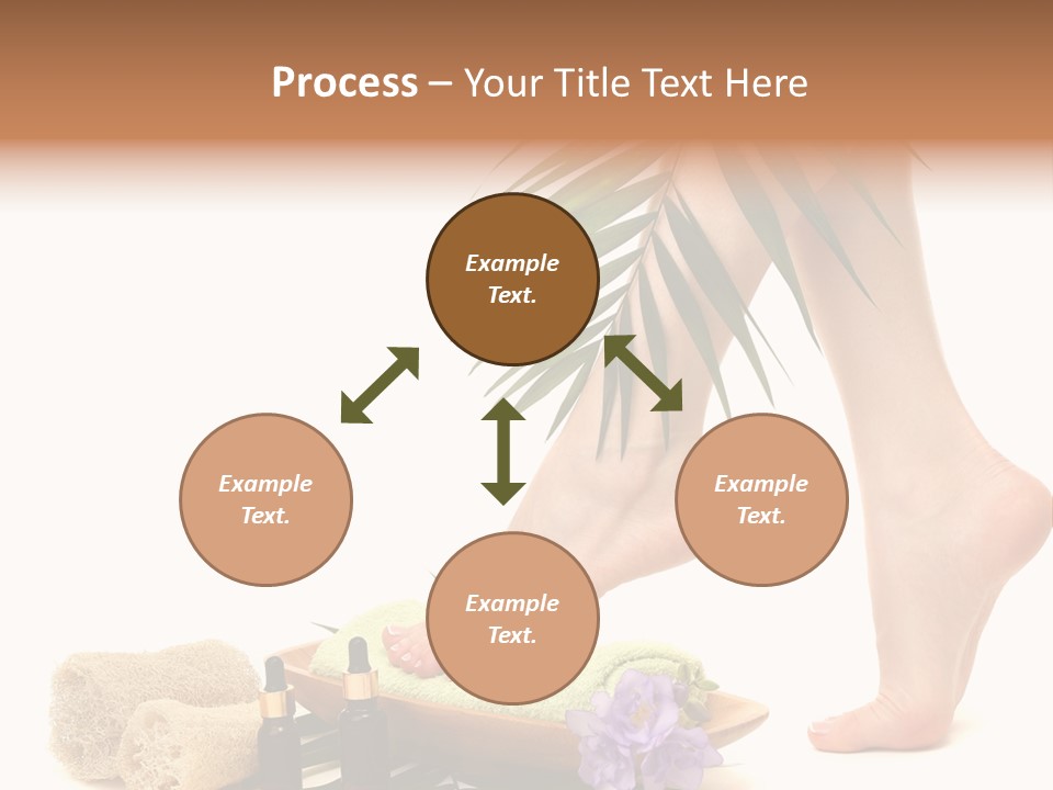 Femininity Flower Leisure PowerPoint Template