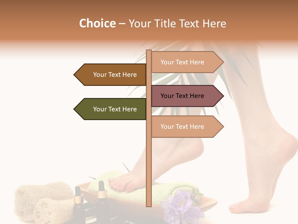 Femininity Flower Leisure PowerPoint Template