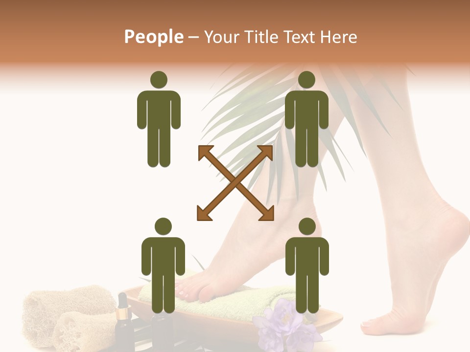 Femininity Flower Leisure PowerPoint Template