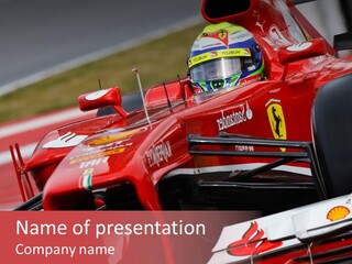 Massa Circuit Action PowerPoint Template