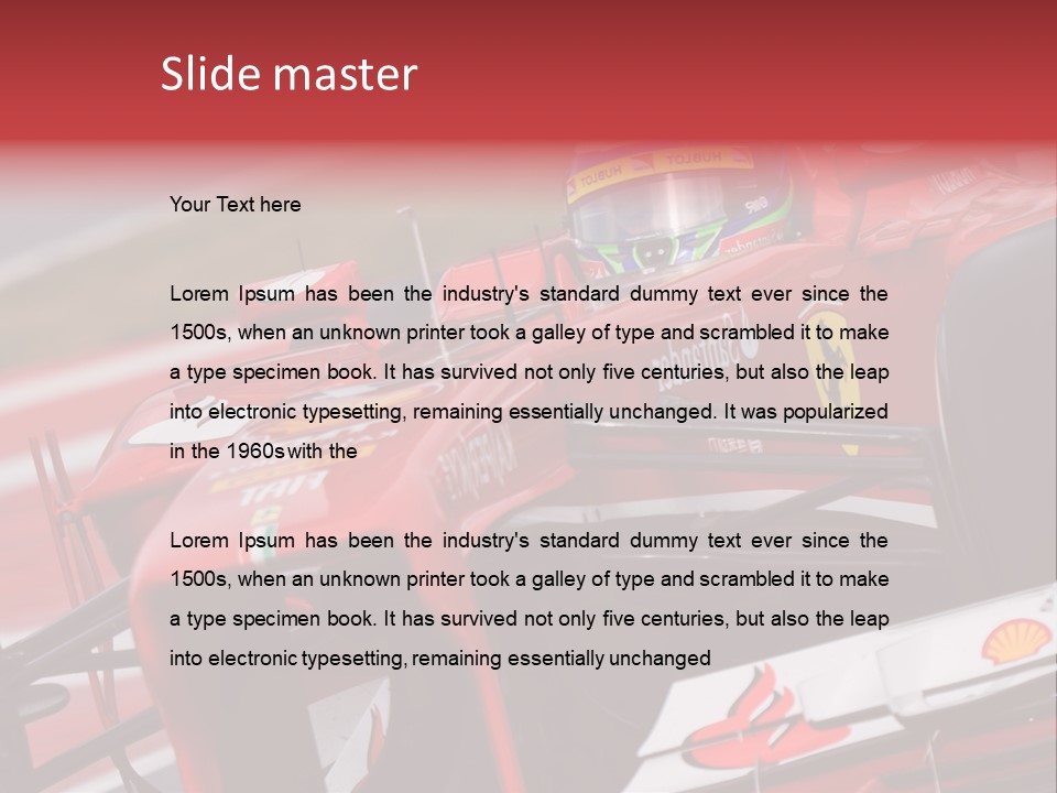 Massa Circuit Action PowerPoint Template