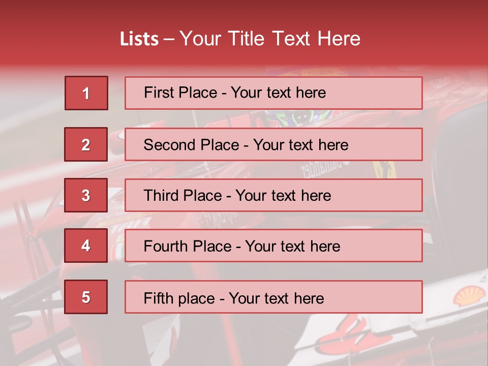 Massa Circuit Action PowerPoint Template