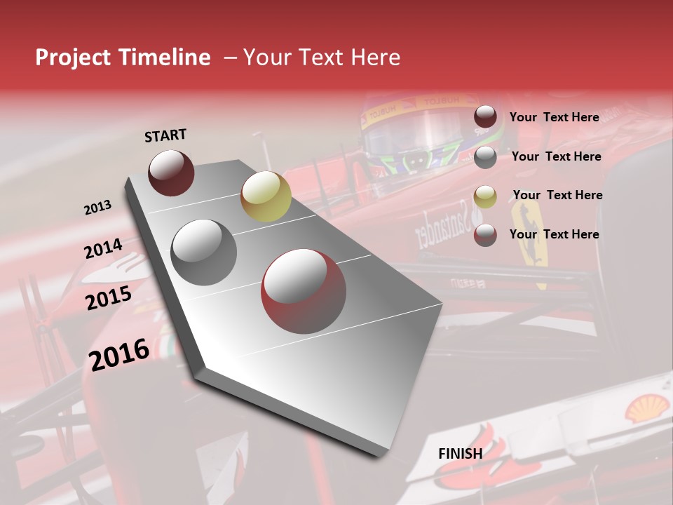 Massa Circuit Action PowerPoint Template