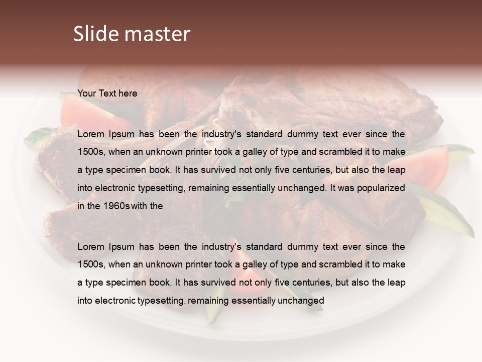 Meditation Reflection Water PowerPoint Template