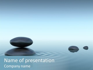 Meditation Reflection Water PowerPoint Template