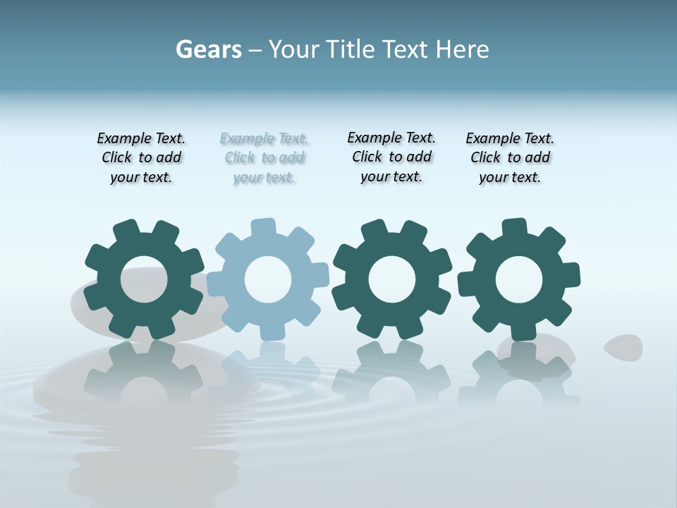 Meditation Reflection Water PowerPoint Template