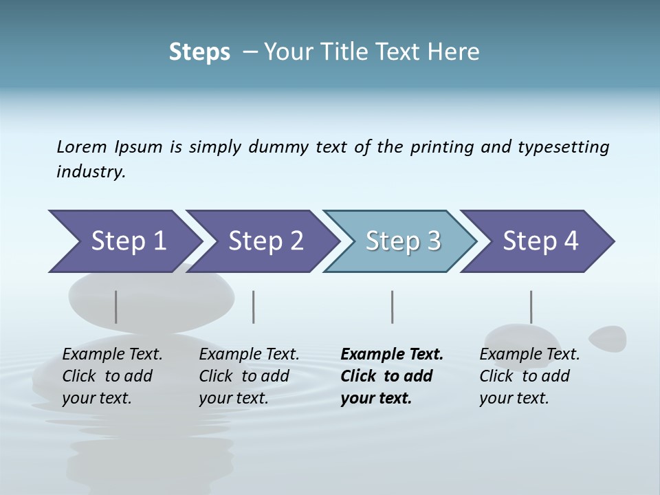 Meditation Reflection Water PowerPoint Template