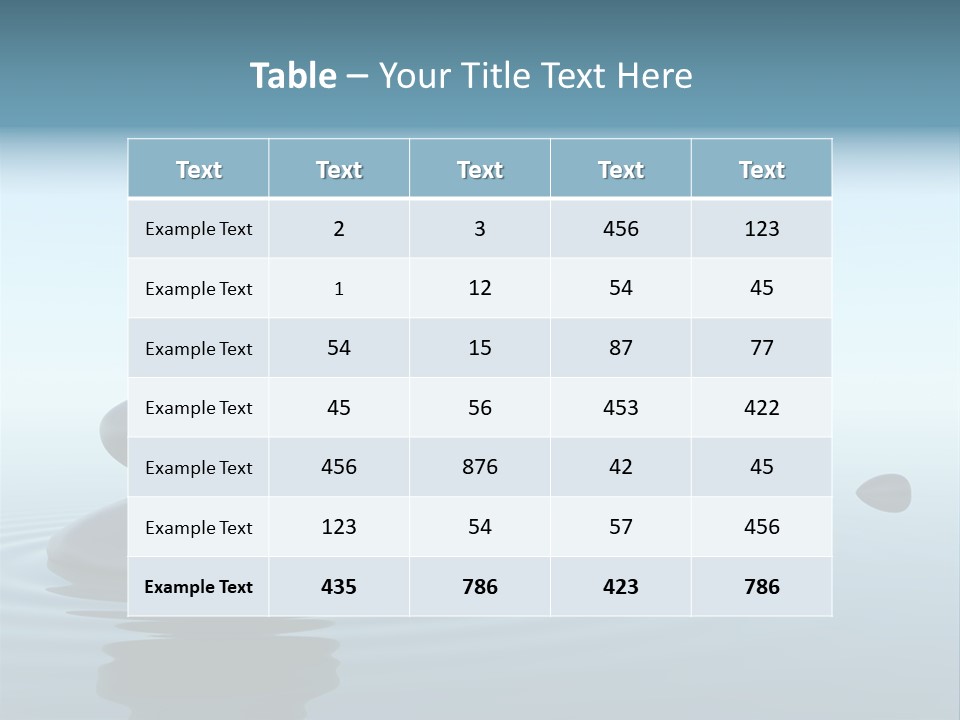 Meditation Reflection Water PowerPoint Template