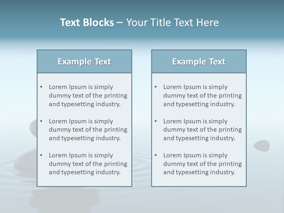 Meditation Reflection Water PowerPoint Template