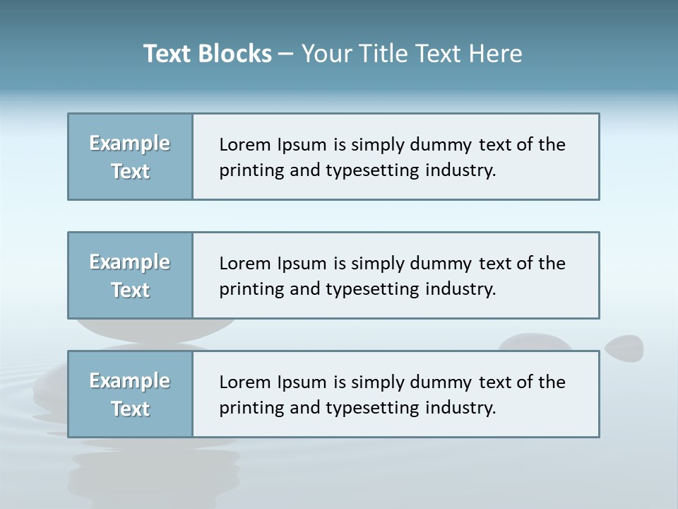 Meditation Reflection Water PowerPoint Template