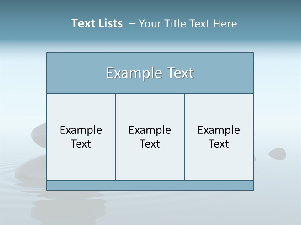Meditation Reflection Water PowerPoint Template