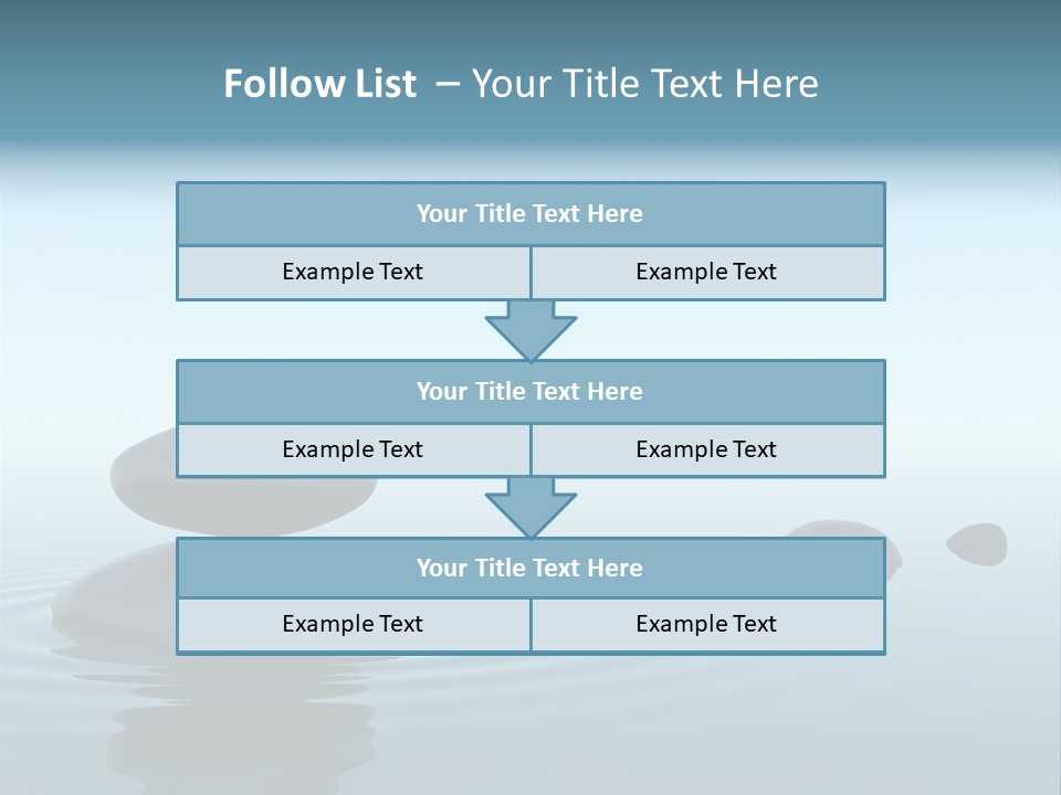 Meditation Reflection Water PowerPoint Template