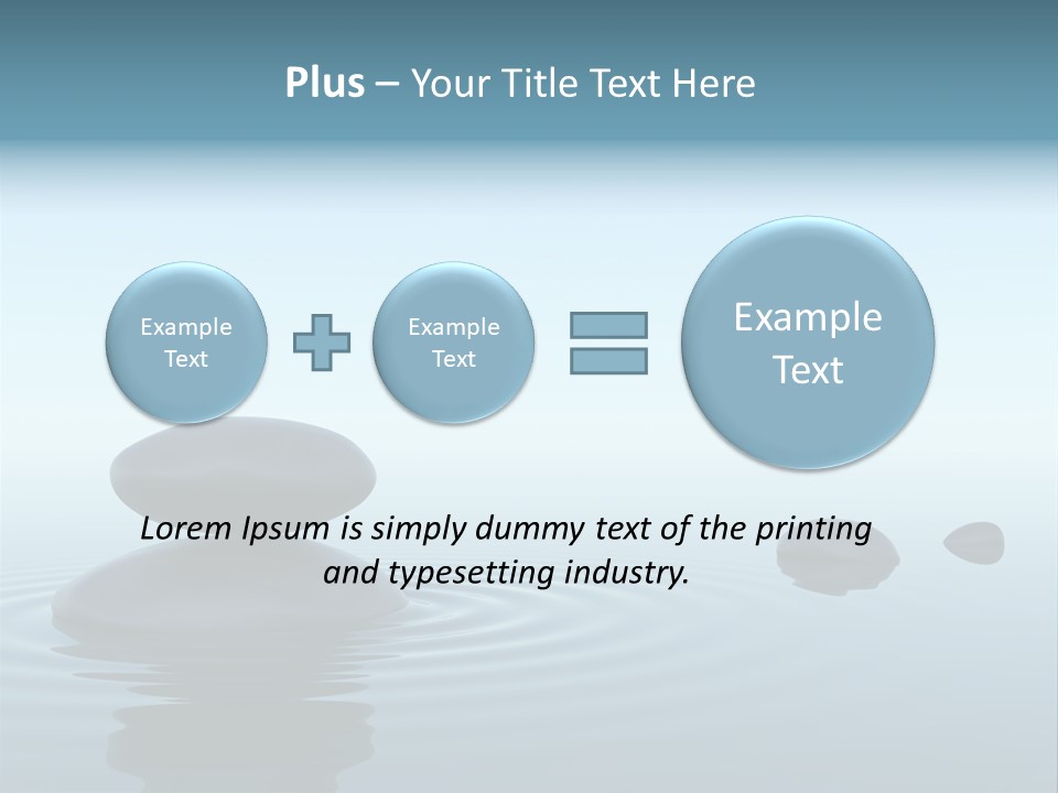 Meditation Reflection Water PowerPoint Template