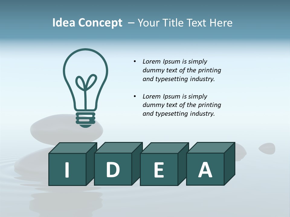 Meditation Reflection Water PowerPoint Template