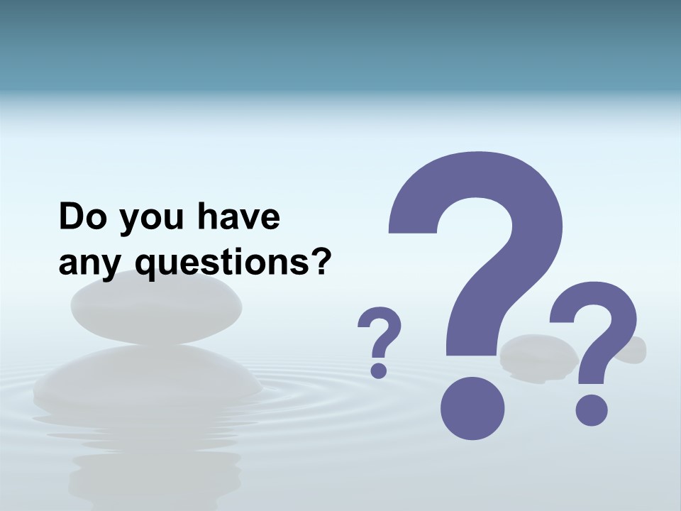 Meditation Reflection Water PowerPoint Template