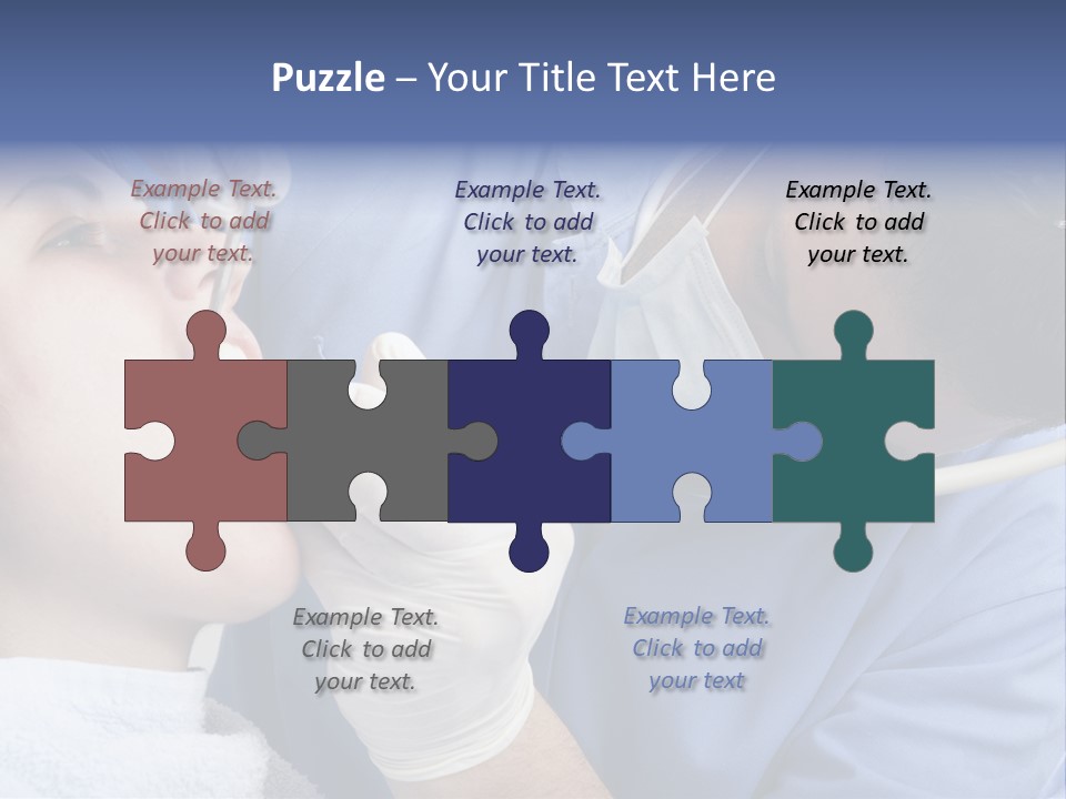 A Man Getting His Teeth Checked By A Dentist PowerPoint Template