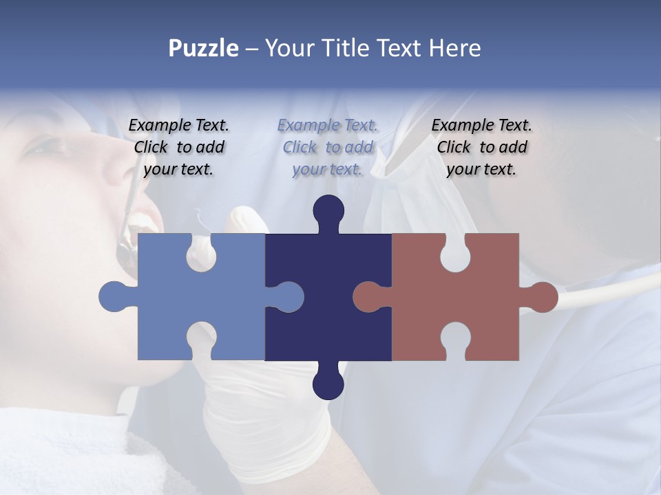 A Man Getting His Teeth Checked By A Dentist PowerPoint Template