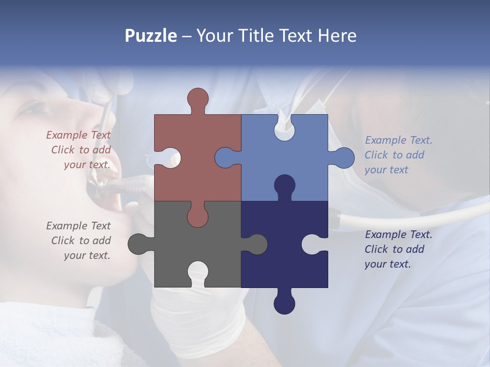 A Man Getting His Teeth Checked By A Dentist PowerPoint Template