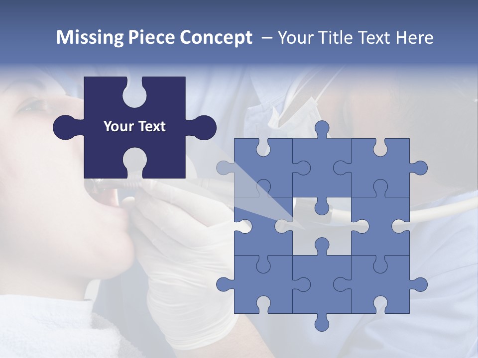 A Man Getting His Teeth Checked By A Dentist PowerPoint Template