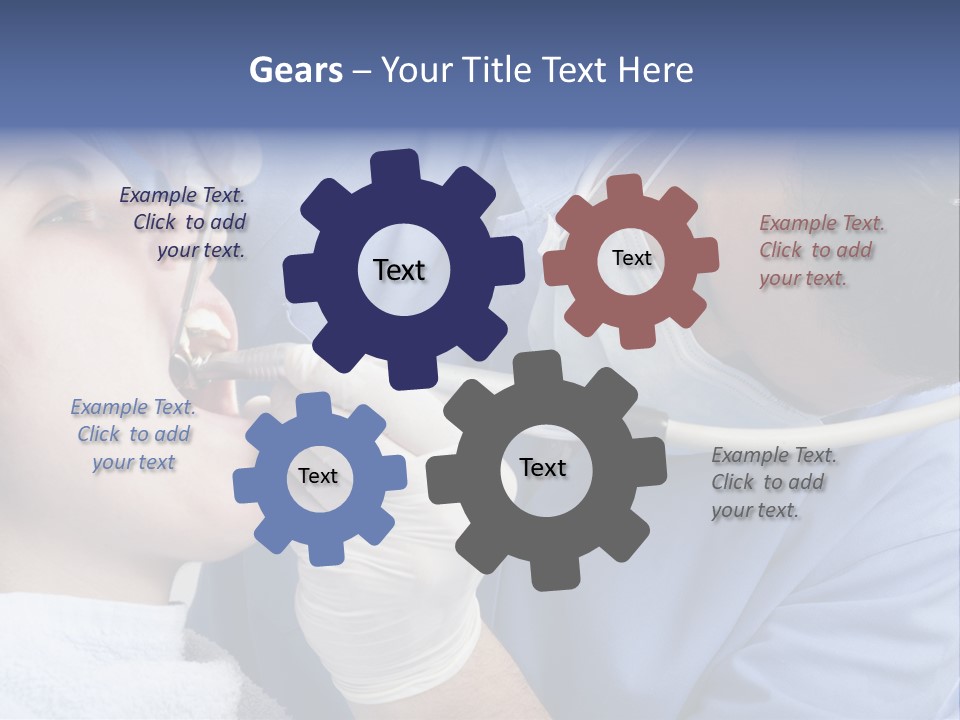 A Man Getting His Teeth Checked By A Dentist PowerPoint Template