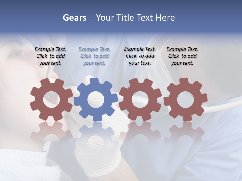 A Man Getting His Teeth Checked By A Dentist PowerPoint Template