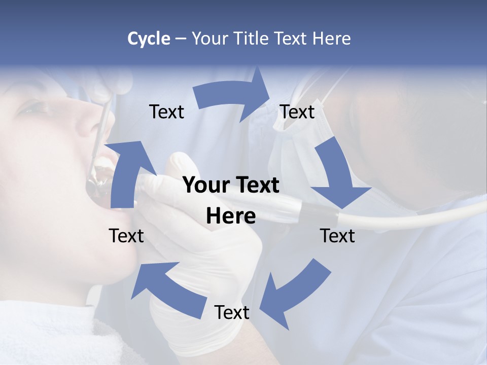 A Man Getting His Teeth Checked By A Dentist PowerPoint Template
