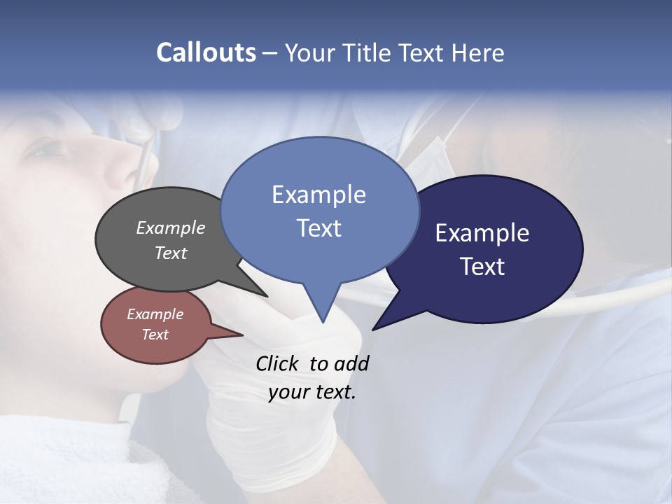 A Man Getting His Teeth Checked By A Dentist PowerPoint Template