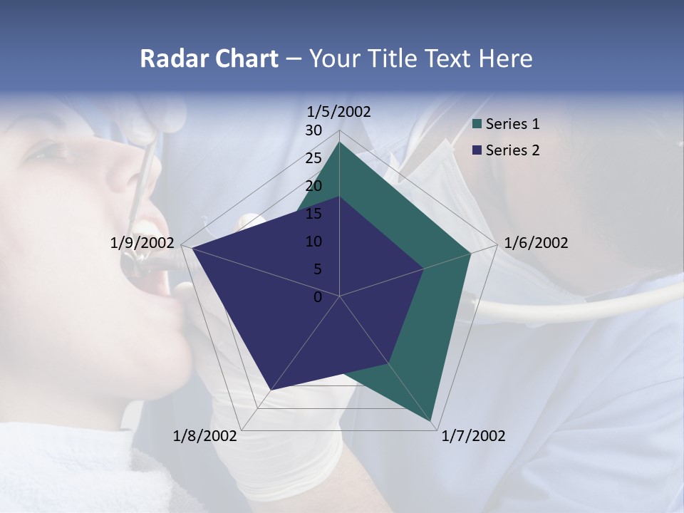 A Man Getting His Teeth Checked By A Dentist PowerPoint Template