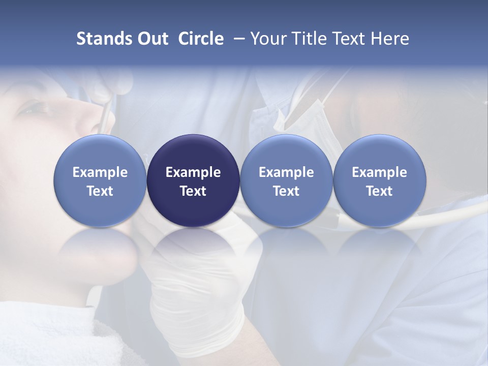 A Man Getting His Teeth Checked By A Dentist PowerPoint Template